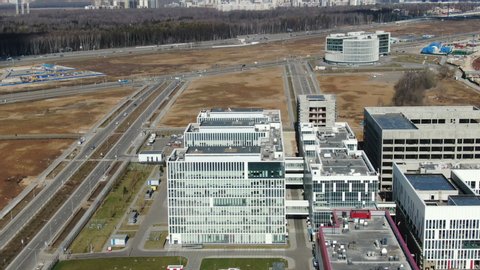 Aerial View of Hospital in Kommunarka, New Moscow