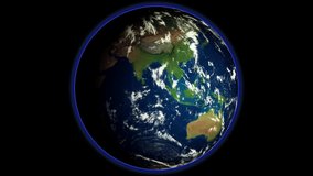 Glitch planet earth animation rotating. Spinning globe loop-able animation hologram cutting in and out. World wide cyberspace ecosystem concept. Noise interference retro intro effect tv screen animati - Powered by Shutterstock - Get 15% off with code: PIKWIZARD15