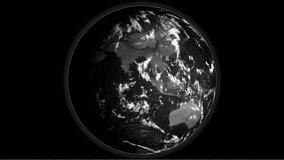 Glitch planet earth animation rotating. Spinning globe loop-able animation hologram cutting in and out. World wide cyberspace ecosystem concept. Noise interference retro intro effect tv screen animati - Powered by Shutterstock - Get 15% off with code: PIKWIZARD15
