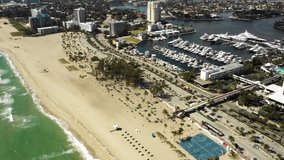 People prohibited on Fort Lauderdale Beach FL Coronavirus shut down