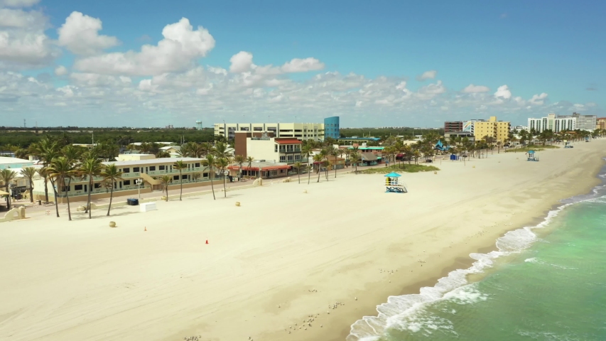 Hollywood Beach FL closed due to Coronavirus