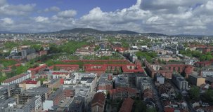 Downtown Oslo, Norway - Aerial Drone Video in STUNNING 4K
