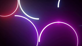 neon glow color moving seamless art loop background abstract motion