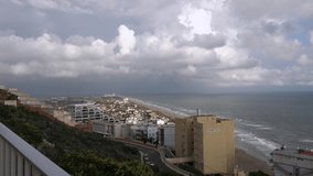 Clouds that threaten rain, accelerated video recorded in October 2018 in Cullera (Spain)