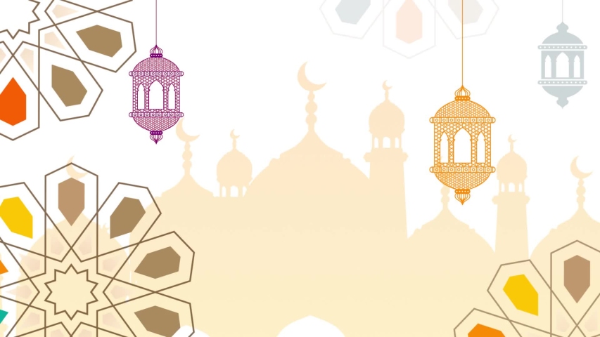 ramadan background cartoon loops Stock Footage Video (100% Royalty-free