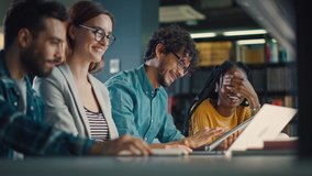 Diverse Team of Young Brilliant Entrepreneurs and Office Specialists Have a Meeting, Talking, Using Digital Tablet Computer, Finding Solutions and Solving Problems. Talented Young People Working - Powered by Shutterstock - Get 15% off with code: PIKWIZARD15