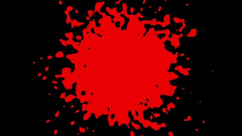 Blood Horror Splatter Explosion Background/
4k animation of an abstract halloween blood horror splash explosion