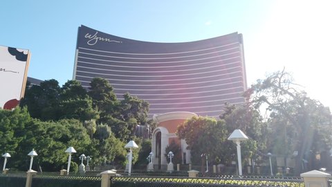 Las Vegas, MAR 17, 2020 - Morning view of the Wynn