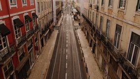 EUROPE IN LOCKDOWN - A busy carriageway of an European capital is deserted, following the steep rise in the number of cases of CORONAVIRUS  COVID-19 infections, with a dramatic impact on social life - Powered by Shutterstock - Get 15% off with code: PIKWIZARD15