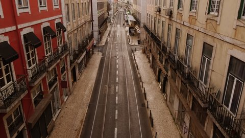 EUROPE IN LOCKDOWN - A busy carriageway of an European capital is deserted, following the steep rise in the number of cases of CORONAVIRUS  COVID-19 infections, with a dramatic impact on social life