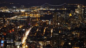 video of new york city lights