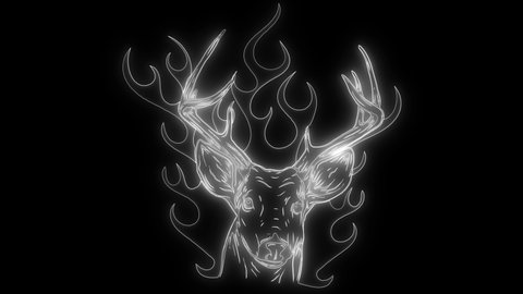 animation of a deer and that lights up