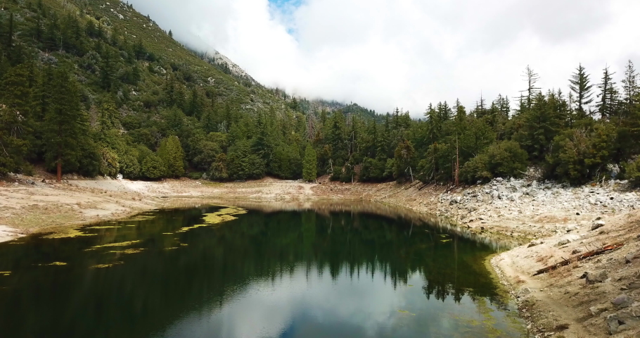 Angeles National Forest Crystal Lake Aerial