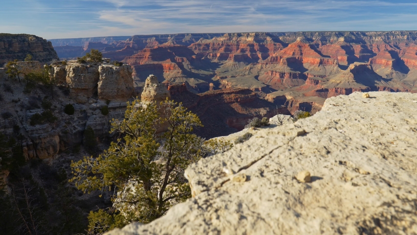 Fancy red rocks in Grand Canyon national park, USA . UHD, 4K