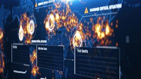 COVID-19 on map, countries with the highest mortality rate, critical situation. Coronavirus pandemic geography analysis, international statistics - Powered by Shutterstock - Get 15% off with code: PIKWIZARD15