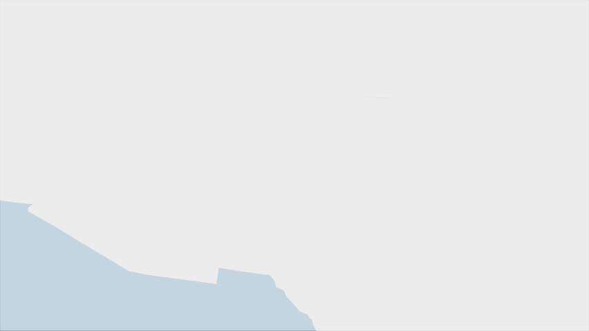 US State New Mexico map highlighted in New Mexico flag colors and pin of country capital Santa Fe, map with neighboring States.