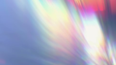 Rainbow refraction. Glass dispersion. Holographic Rainbow foil. Color looping animation background