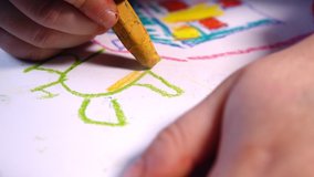 Child Drawing House, Girl Coloring, Kids Making Craft․ - Powered by Shutterstock - Get 15% off with code: PIKWIZARD15