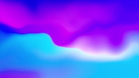 Abstract Liquid Color moving gradient background with iridescent chromatic light . Neon Pink and blue fluid flow gradient background Vibrant texture. Prism, Pattern, fashion textile, screen saver.