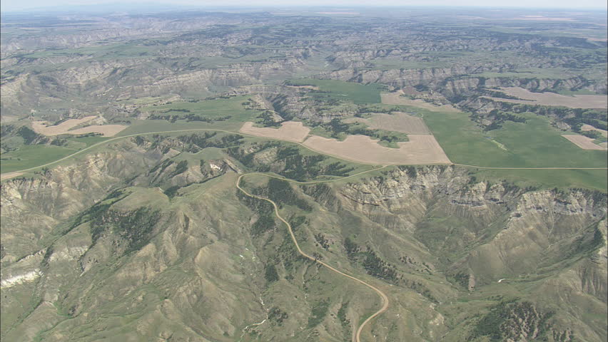 AERIAL United States-Upper Missouri Breaks National Monument 2012