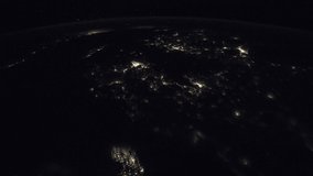 ISS Time-lapse Video of Earth seen from the International Space Station ISS with city lights at night over Nile, Time Lapse 4K. Images courtesy of NASA. 
