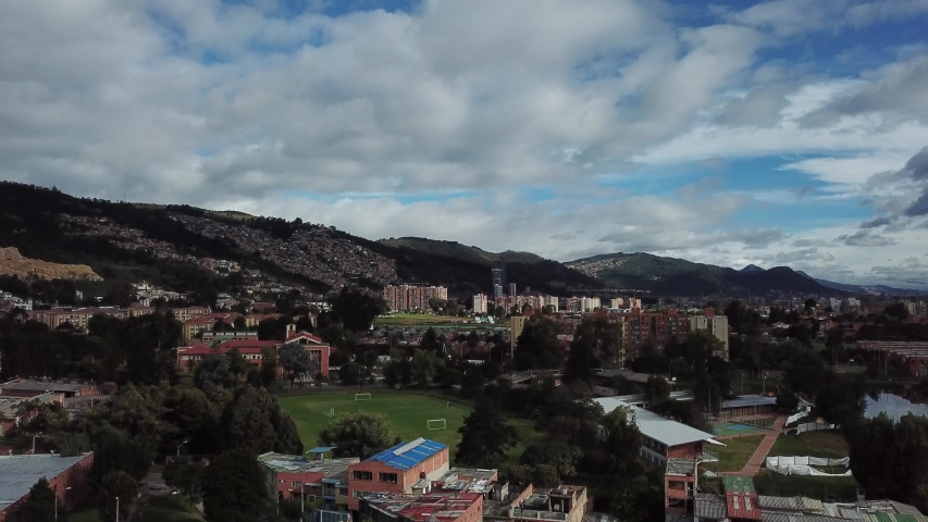 COLOMBIA BOGOTA URBAN STREET BUILDINGS