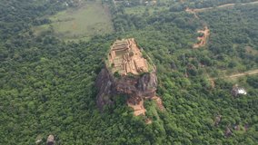 Spectacular drone footage from Sigiriya Rock in Sri Lanka (4k drone video)