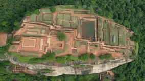 Spectacular drone footage from Sigiriya Rock in Sri Lanka (4k drone video)