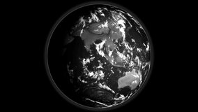 Glitch planet earth animation rotating. Spinning globe loop-able animation hologram cutting in and out. World wide cyberspace ecosystem concept. Noise interference retro intro effect tv screen animati - Powered by Shutterstock - Get 15% off with code: PIKWIZARD15