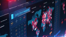 Coronavirus pandemic on world map, total number of cases rising, critical state. COVID-19 pandemic geography analysis, international statistics - Powered by Shutterstock - Get 15% off with code: PIKWIZARD15