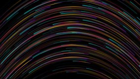 Colorful smooth wavy lines abstract technology futuristic motion background. Seamless looping. Video animation Ultra HD 4K 3840x2160