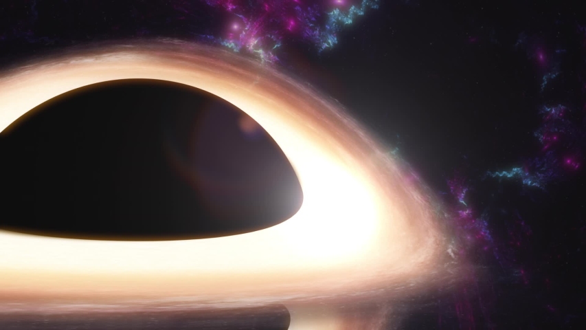 light around black hole dark space Stock Footage Video (100% Royalty ...