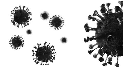 Covid-19 Illustration - 3D Render of Realistic Virus
