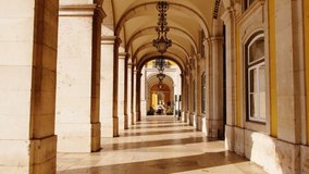 EUROPE IN LOCKDOWN - One of the most popular European arcades lies all but deserted after a spike in the number of cases of CORONAVIRUS / COVID-19 infections, with a dramatic impact on social life - Powered by Shutterstock - Get 15% off with code: PIKWIZARD15