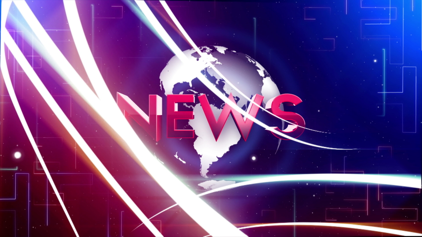 News Broadcast Graphics Breaking News Stock Footage Video (100% Royalty 