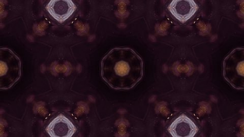 Abstract Kaleidoscope Hypnotic Pattern Animation Footage.