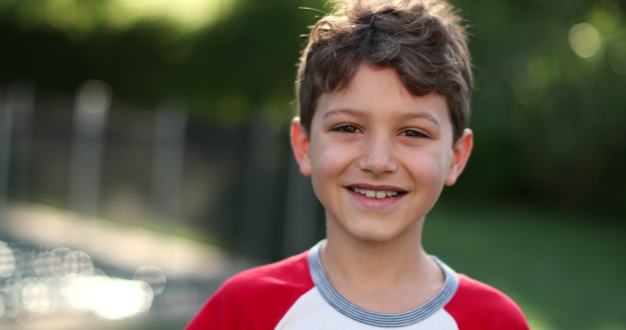 
Child changing emotions, going from happy to upset and sad