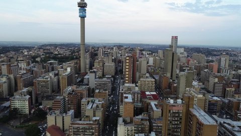 Johannesburg City Skyline, Establishing Shot