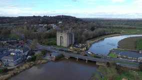 
Bunratty Castle Ireland Drone Pull Out