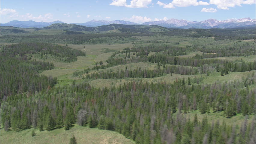AERIAL United States-Gros Ventre Range From The Bridger Teton National Forest 2012