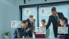 Facial recognition concept. Biometrics. Security system. - Powered by Shutterstock - Get 15% off with code: PIKWIZARD15