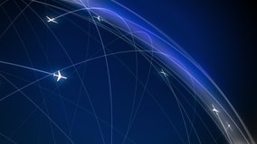 Air traffic CGI animation of air traffic global network visual effects - Powered by Shutterstock - Get 15% off with code: PIKWIZARD15