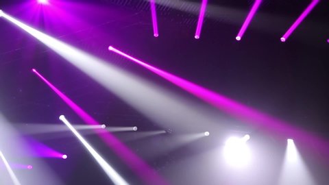 Stage Ray Of Light In Concert Hall. Professional lighting and show effects. Blue lights from above soft optical lens flares shiny animation art background animation. Lighting lamp rays shiny dynamic 