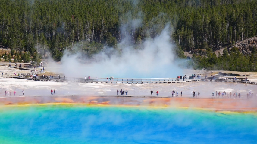 Landscape view of Yellowstone National Park