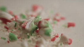 Sweet Colorful Bits Of Candy Cane - Close Up Shot - Powered by Shutterstock - Get 15% off with code: PIKWIZARD15