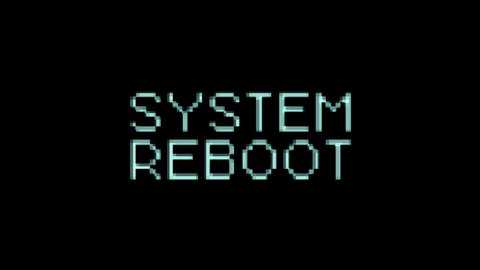 Computer Error System Reboot Message Bad Glitch Effect/
4k animation of a communication computer error message with system reset digital text blinking with dirty glitch and twitch effect Video Stok
