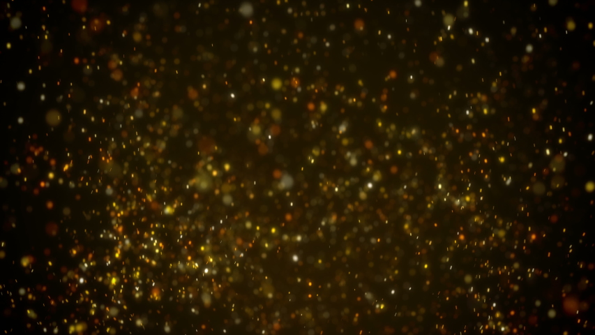 Beautiful Gold Floating Dust Particles Stock Footage Video (100% ...