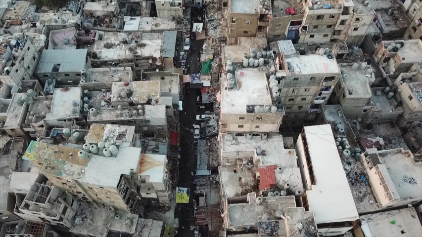 sabra and shatila palestinian refugee camp in Beirut Royalty-Free Stock Footage #1050205435