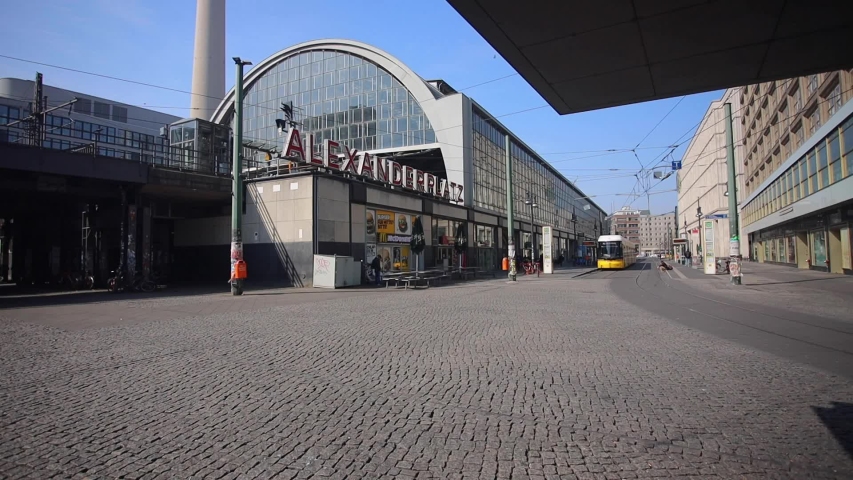 berlin germany march 27 2020 empty Stock Footage Video (100% Royalty ...