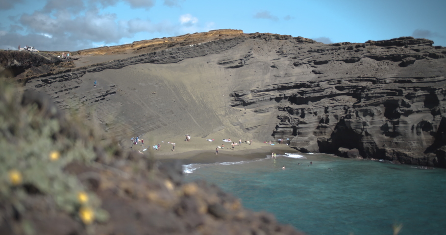 Green sand beach on the Big Island of Hawaii Papakōlea 